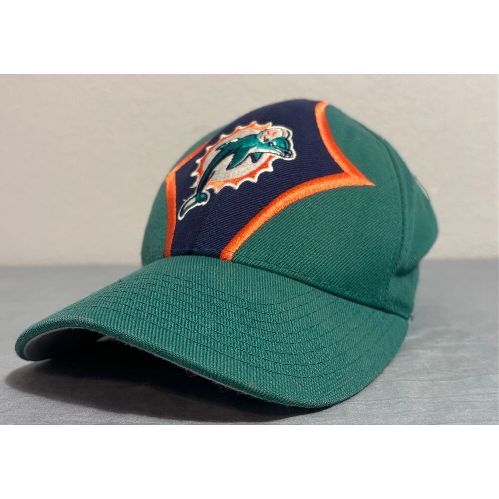 Vintage NFL Miami Dolphins Strapback Hat Starter Pro Line Adjust Wool Blend